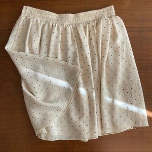 American Apparel Chiffon Polka Dot Skirt | Nude & Black | XS/S